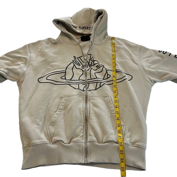 BROKEN PLANET MARKET OUTER SPACE FULL ZIP UP HOODIE SWEATSHIRT XS - Picture 9 of 14